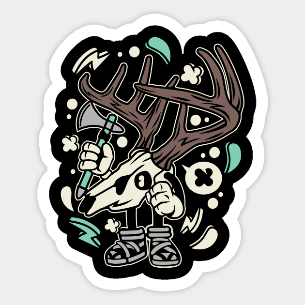 Hunt or be hunted Sticker by Superfunky